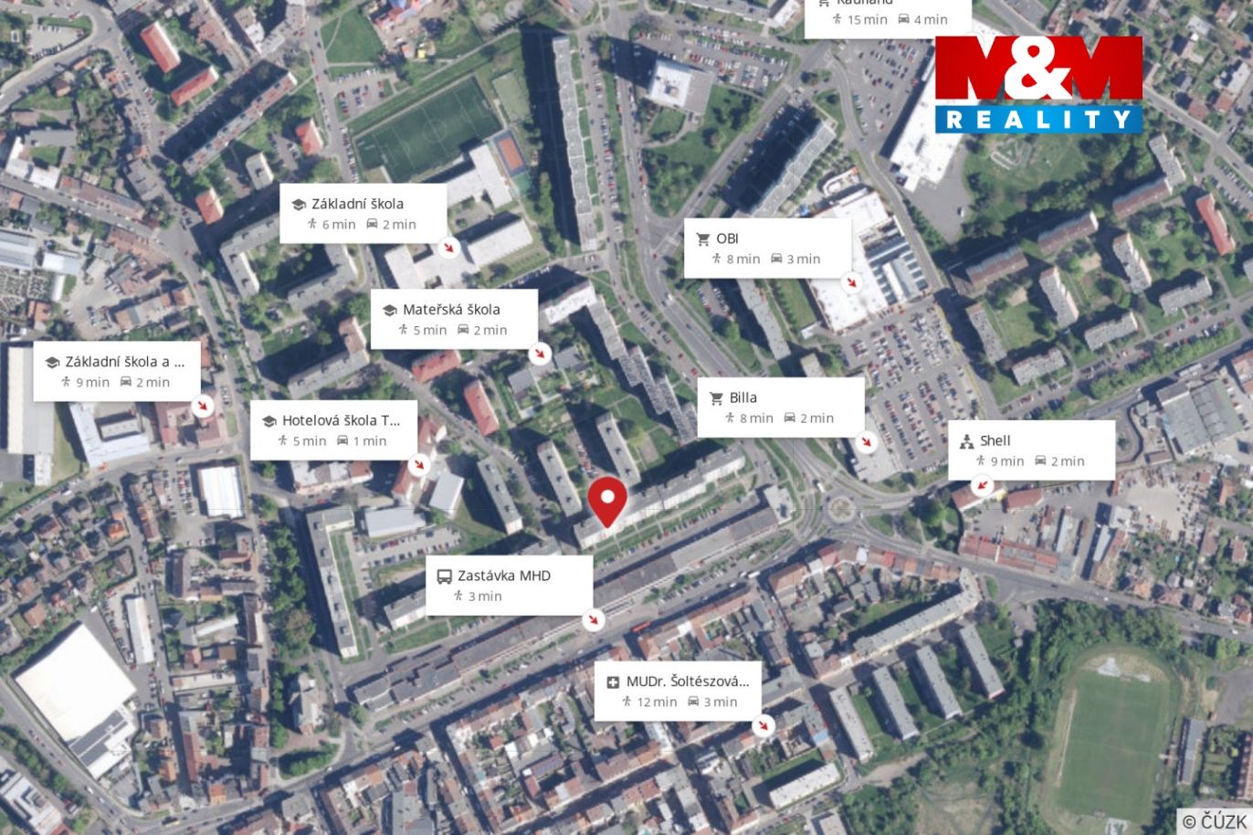 Mapa okolí