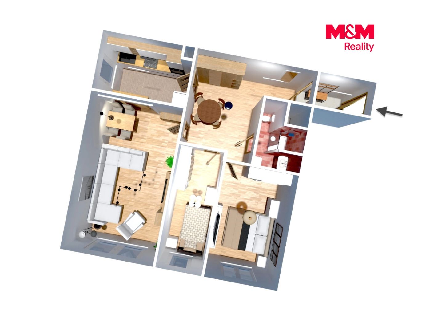 Prodej bytu 3+kk, 70 m², Praha, ul. Brechtova