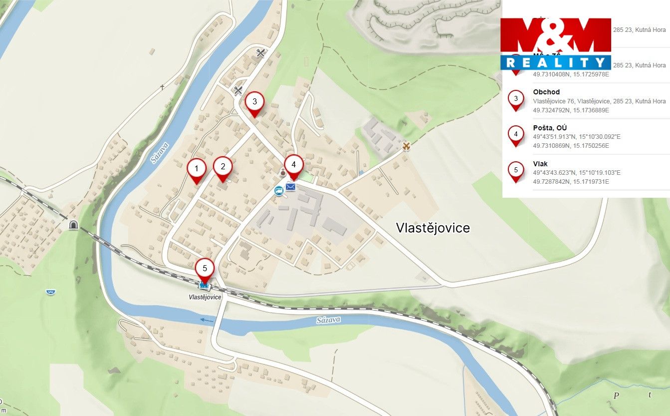 Mapa okolí