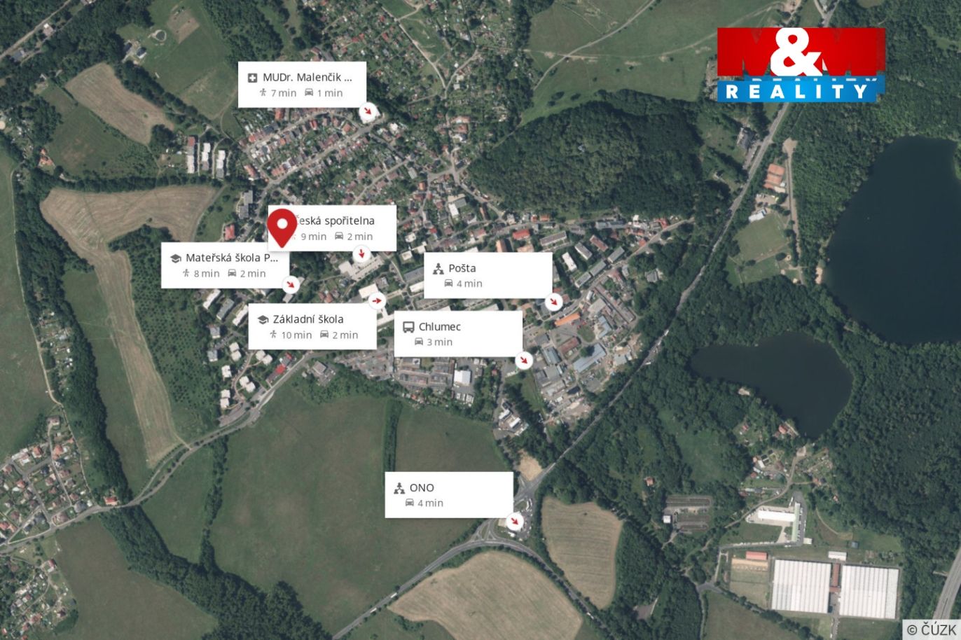 mapa okolí