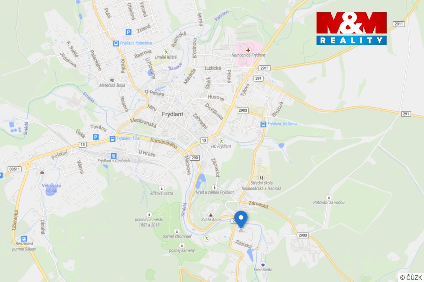 Mapa okolí