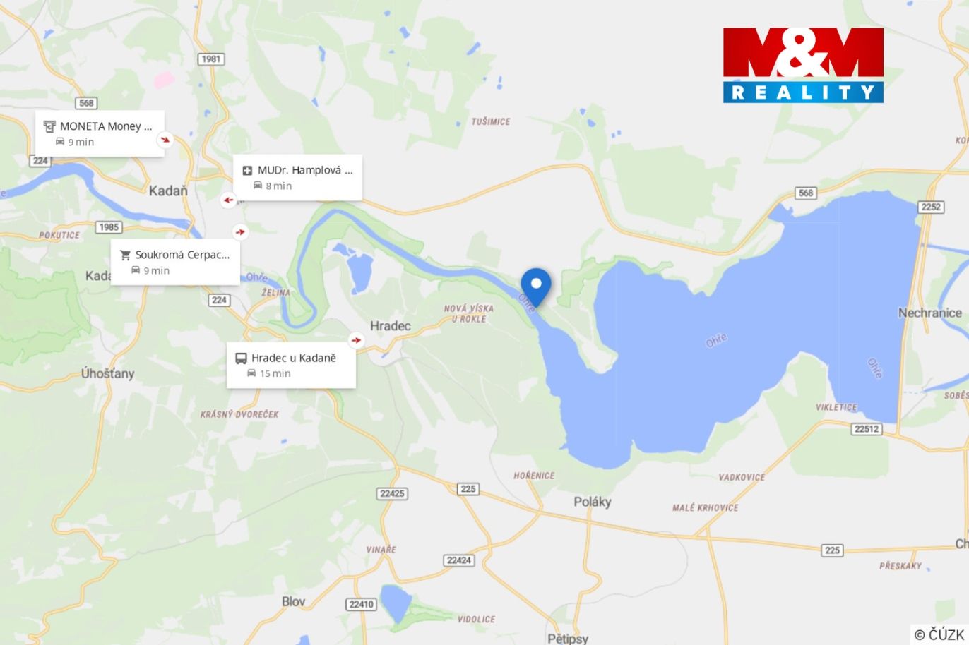 Mapa okolí