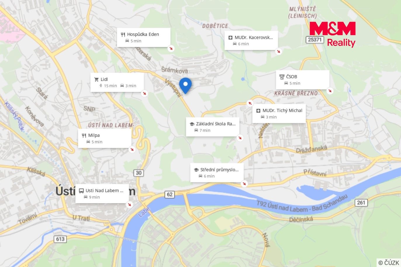 Mapa okolí