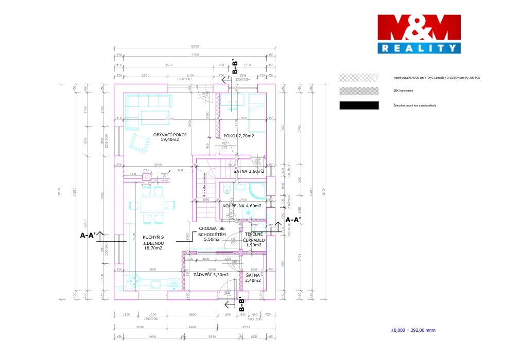 Prodej rodinného domu na klíč 6+1, 141 m², Račetice