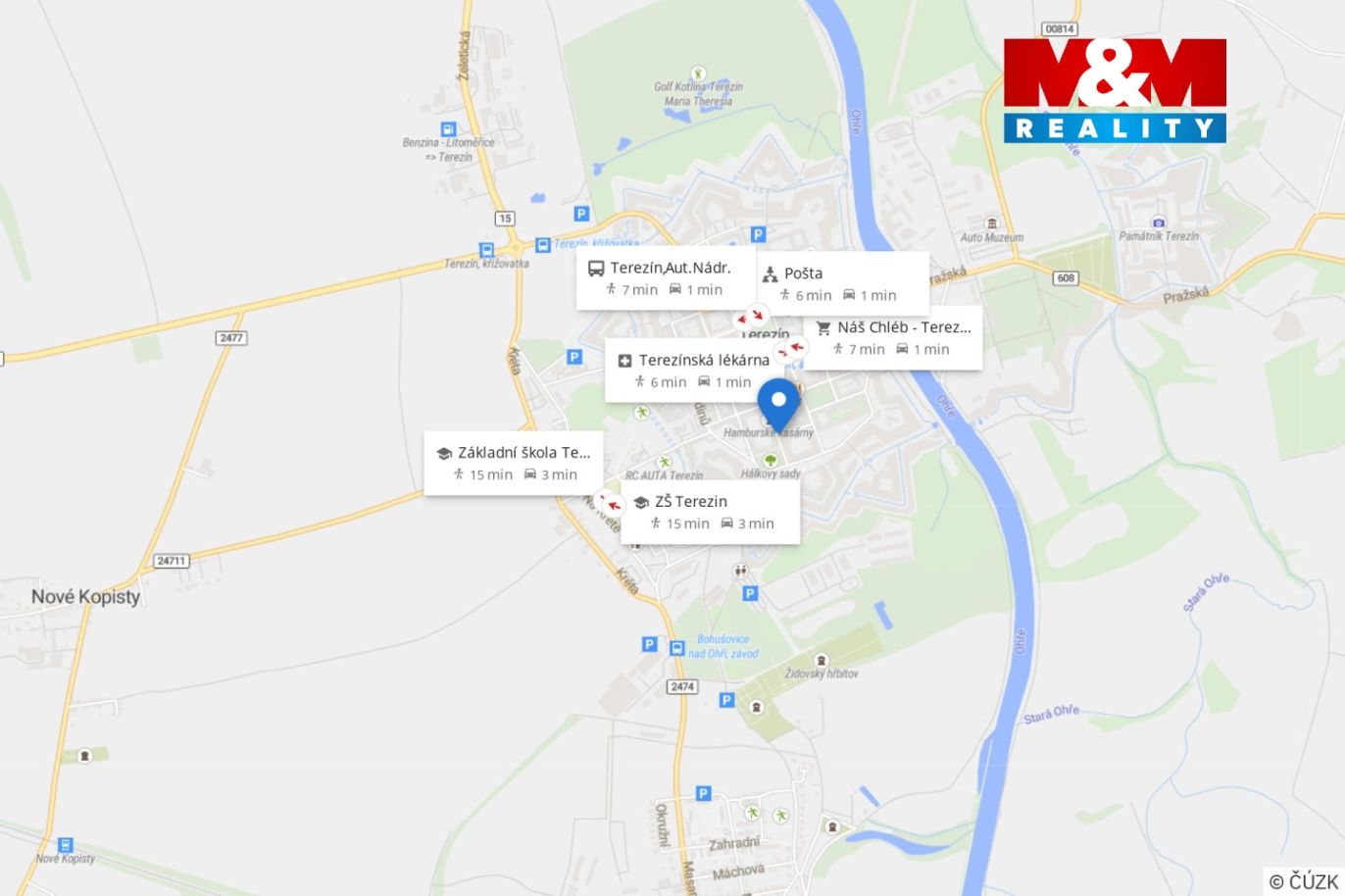 Mapa okolí