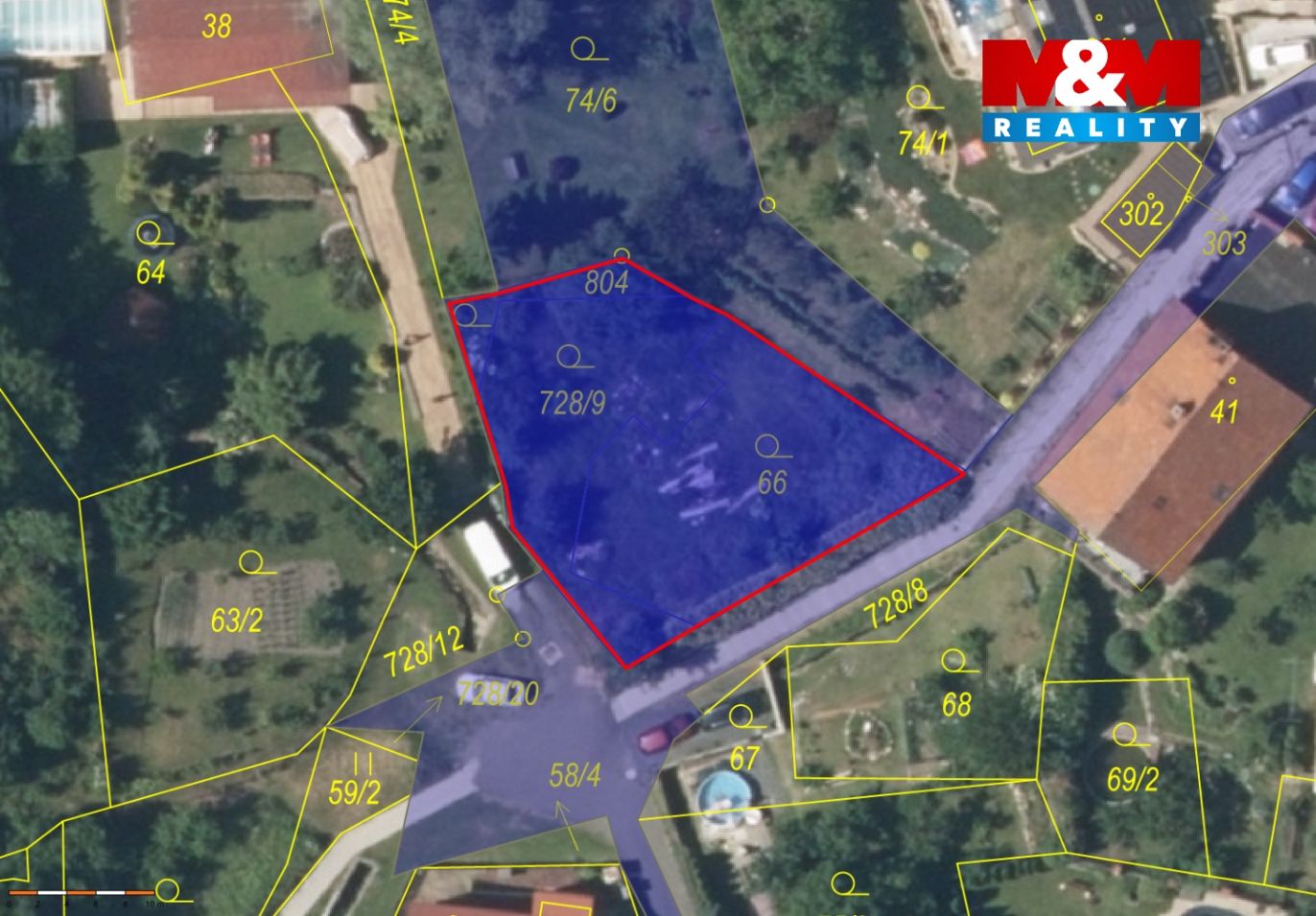 Katastr mapka 
