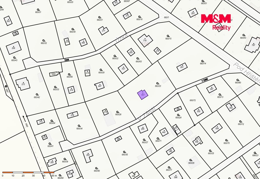 Katastrální mapka 