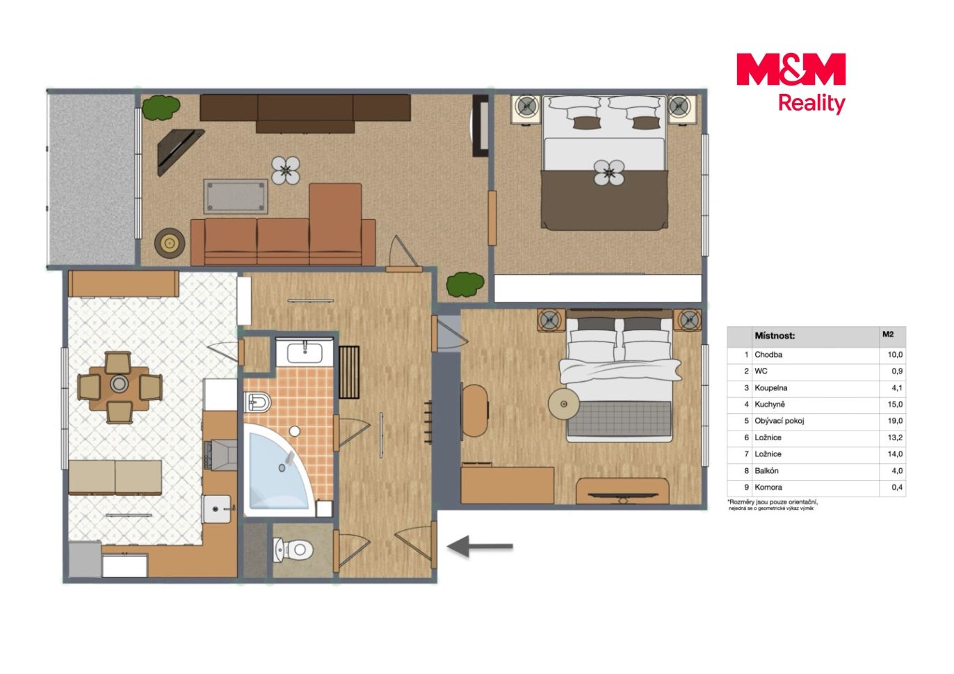 Prodej bytu 3+1, 78 m², Mnichovice, ul. Pražská
