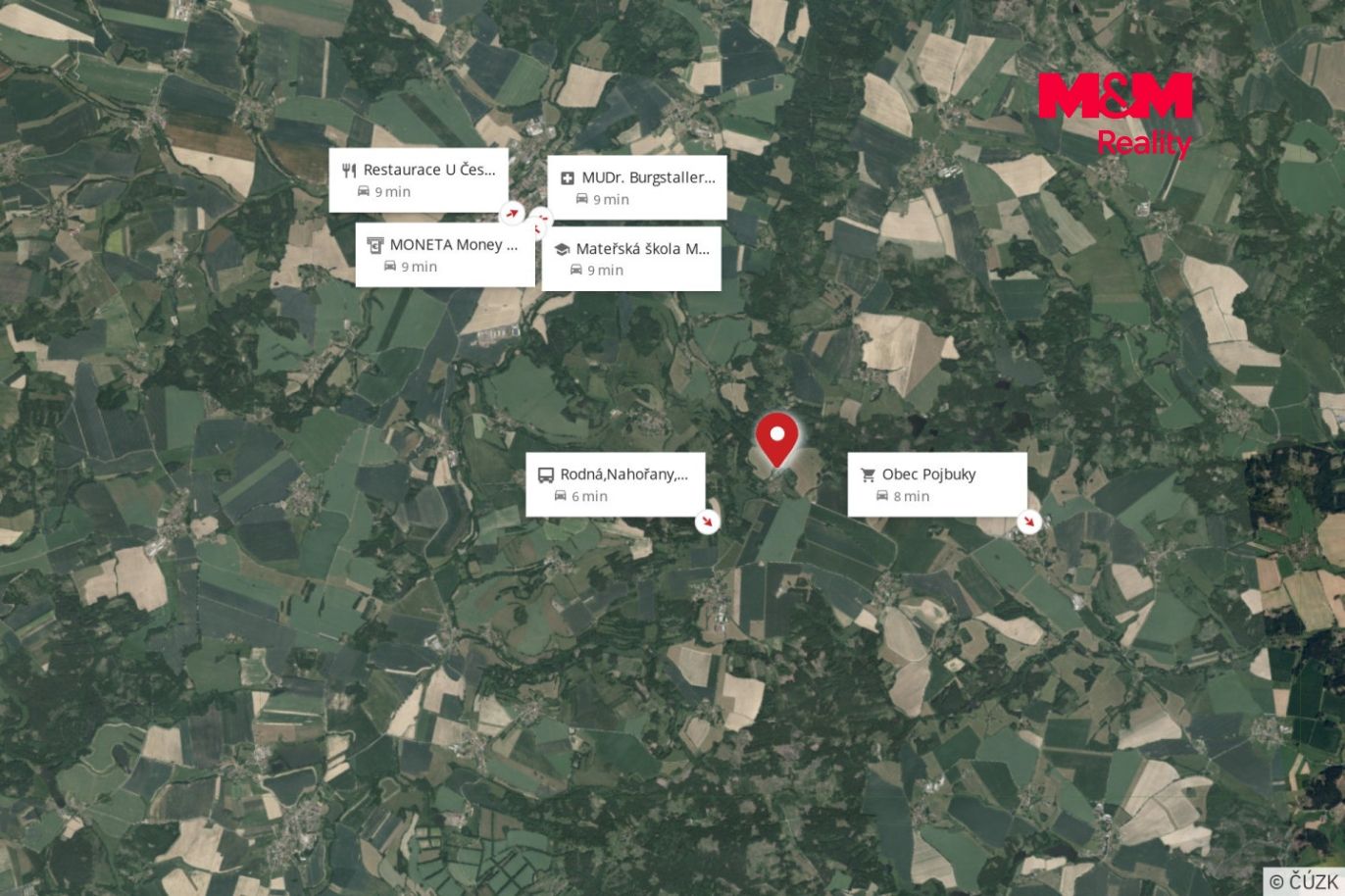 Mapa okolí