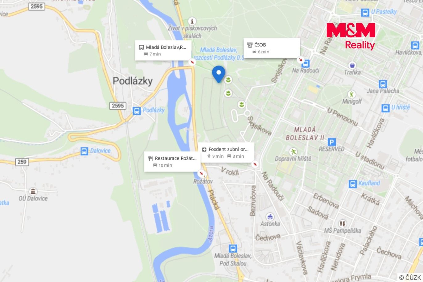 Mapa okolí