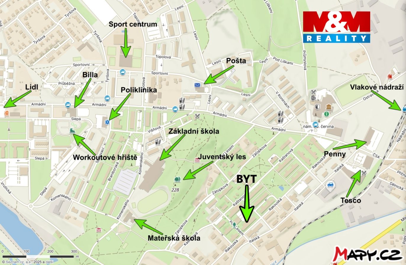 Mapa okolí