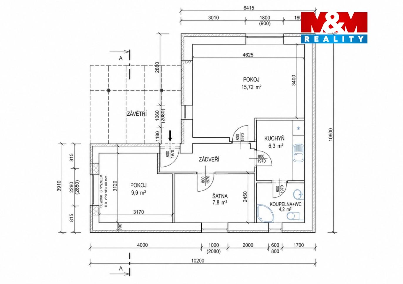 Pronájem kancelářského prostoru, 45 m², Mukařov