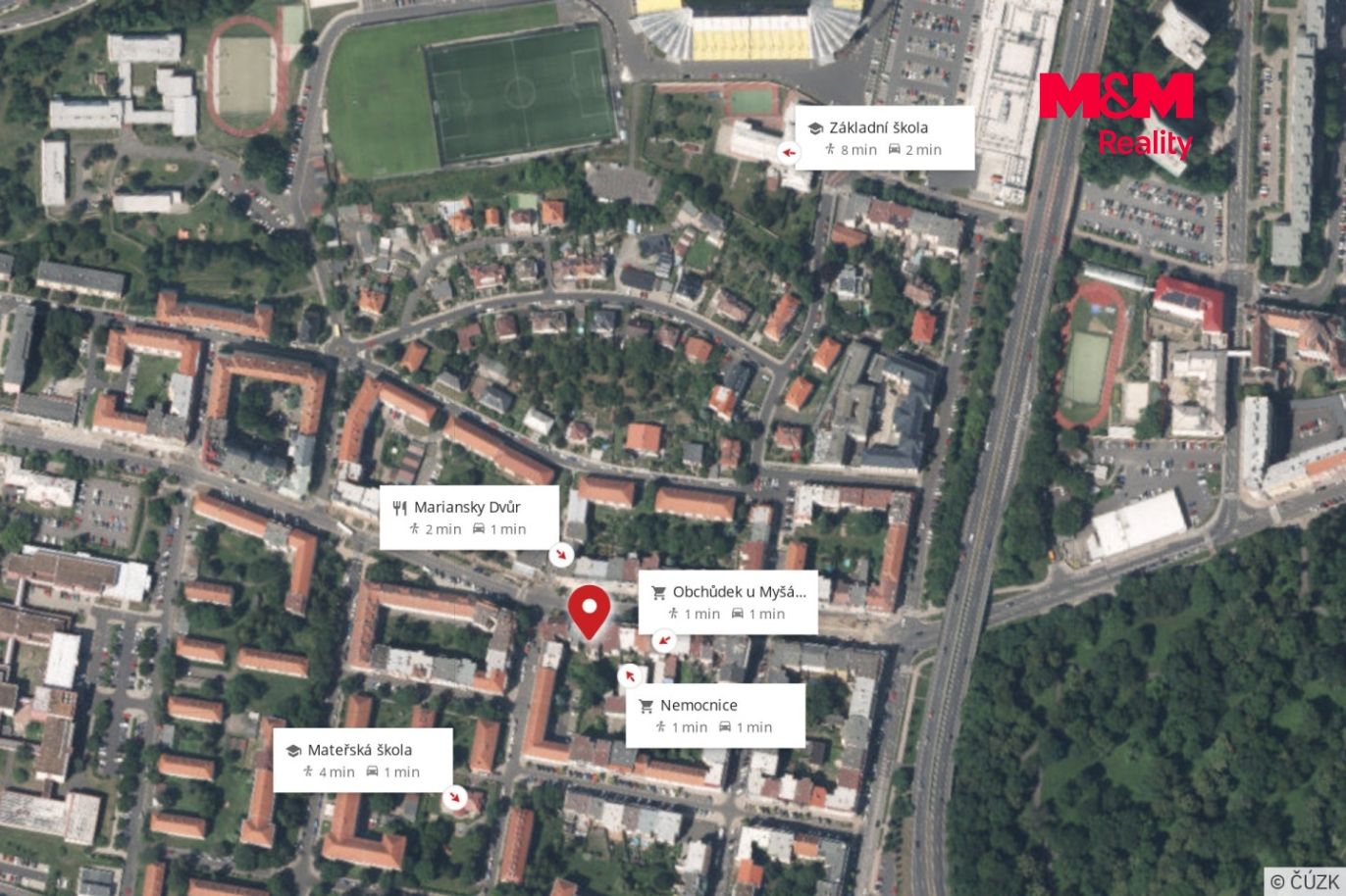 Mapa okolí