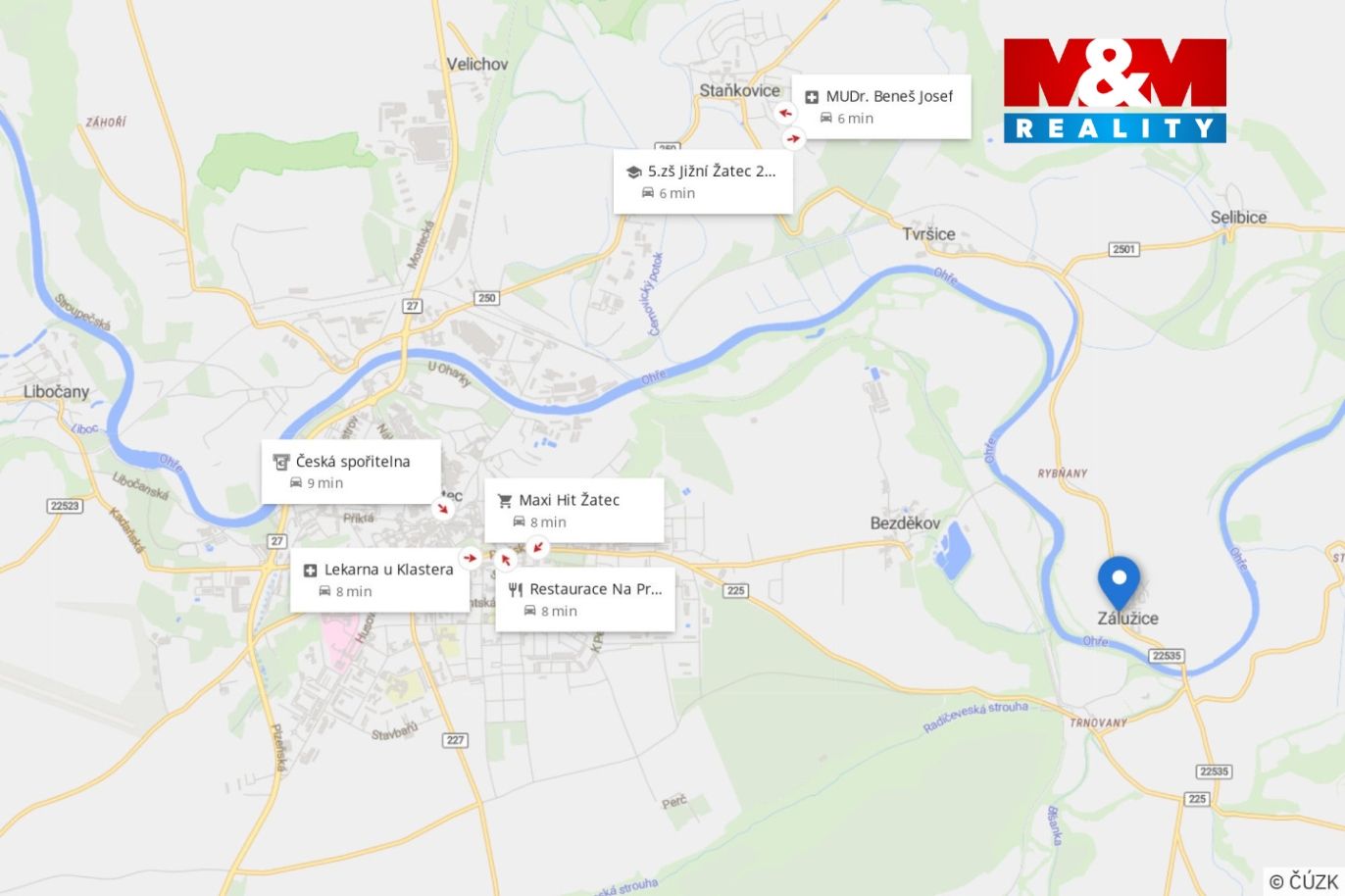 Mapa okolí