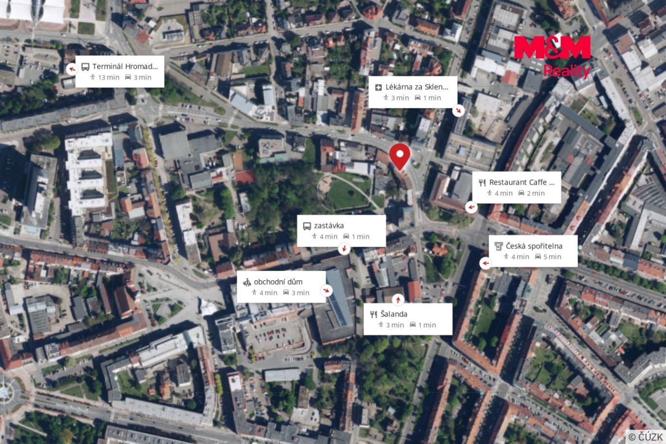 mapa okolí