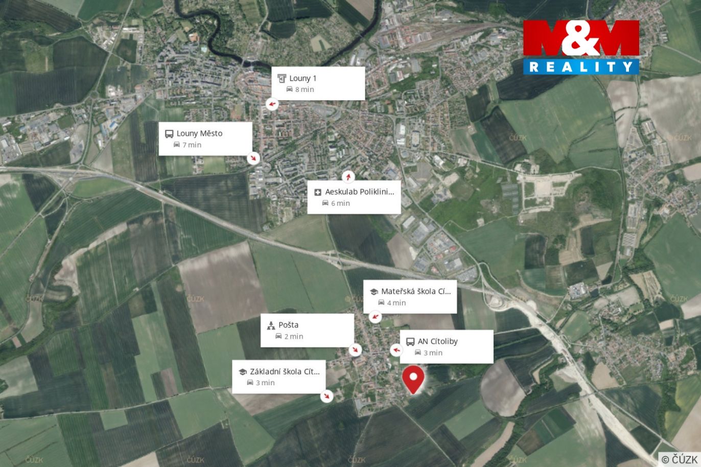 mapa okolí