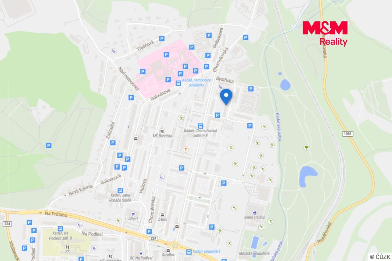 Mapa okolí