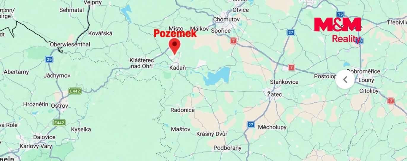 mapa okolí