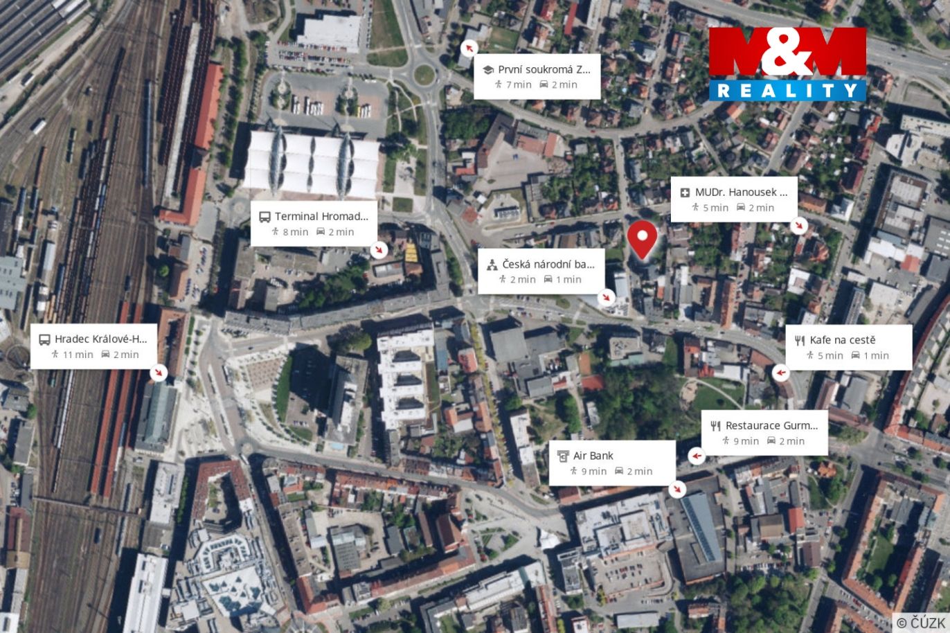 mapa okolí