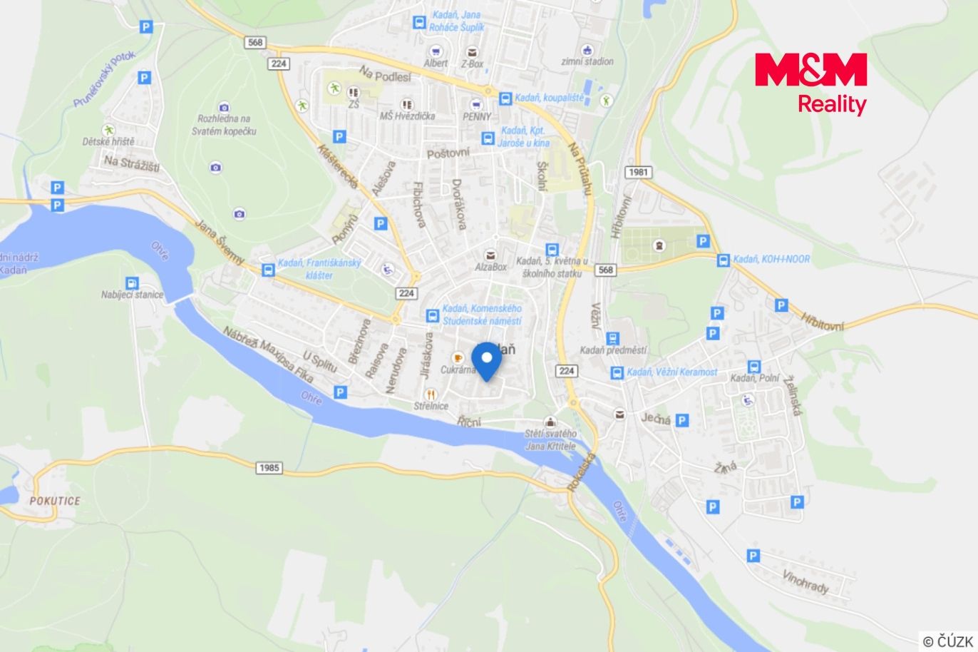 Mapa okolí