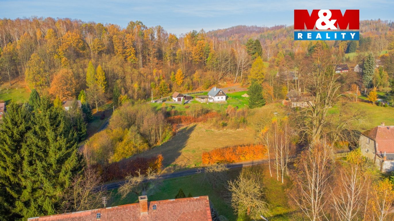pohled na pozemek