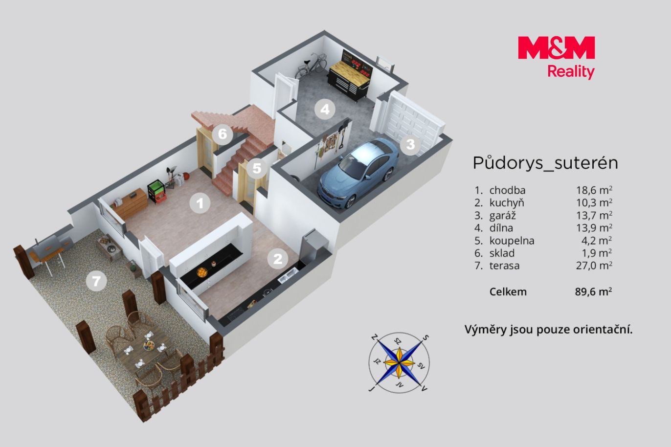 půdorys suterén