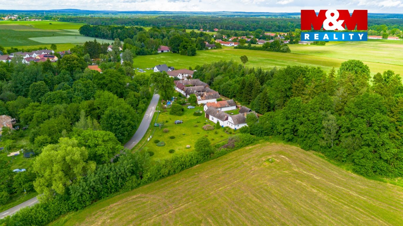Letecký pohled na nemovitost