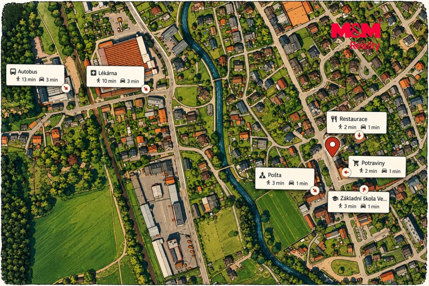 Mapa okolí 
