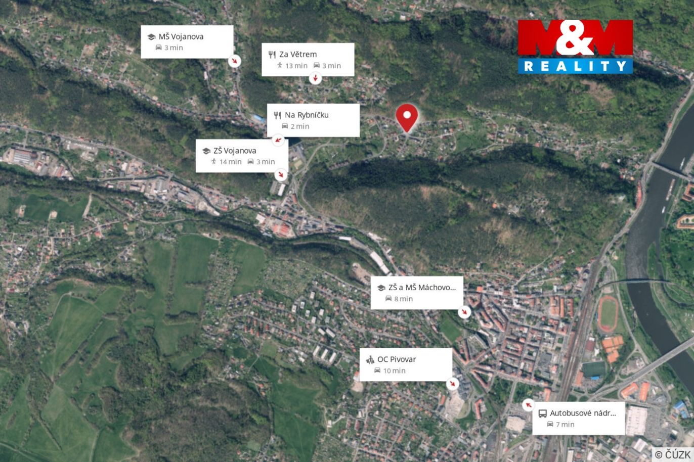 Mapa okolí