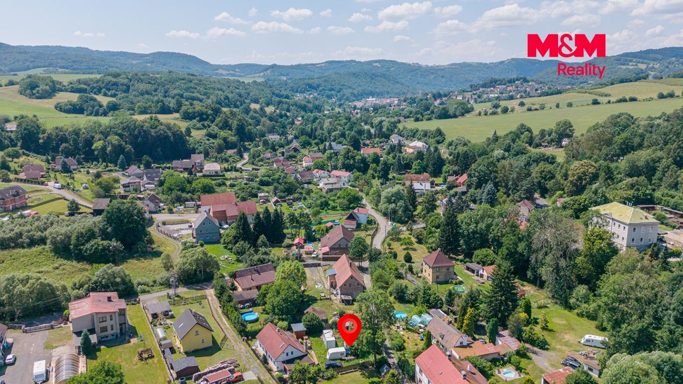 pohled na pozemek