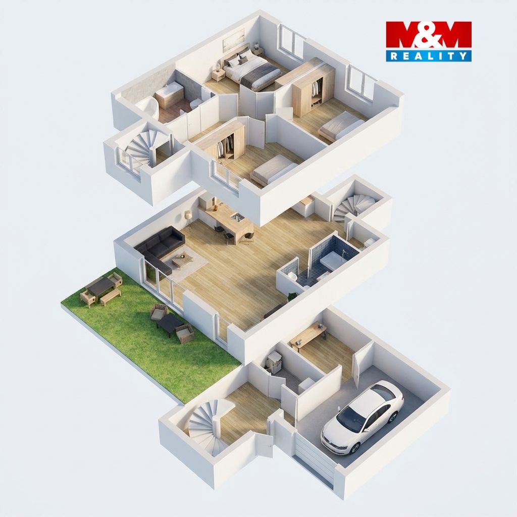 3D nákres domu