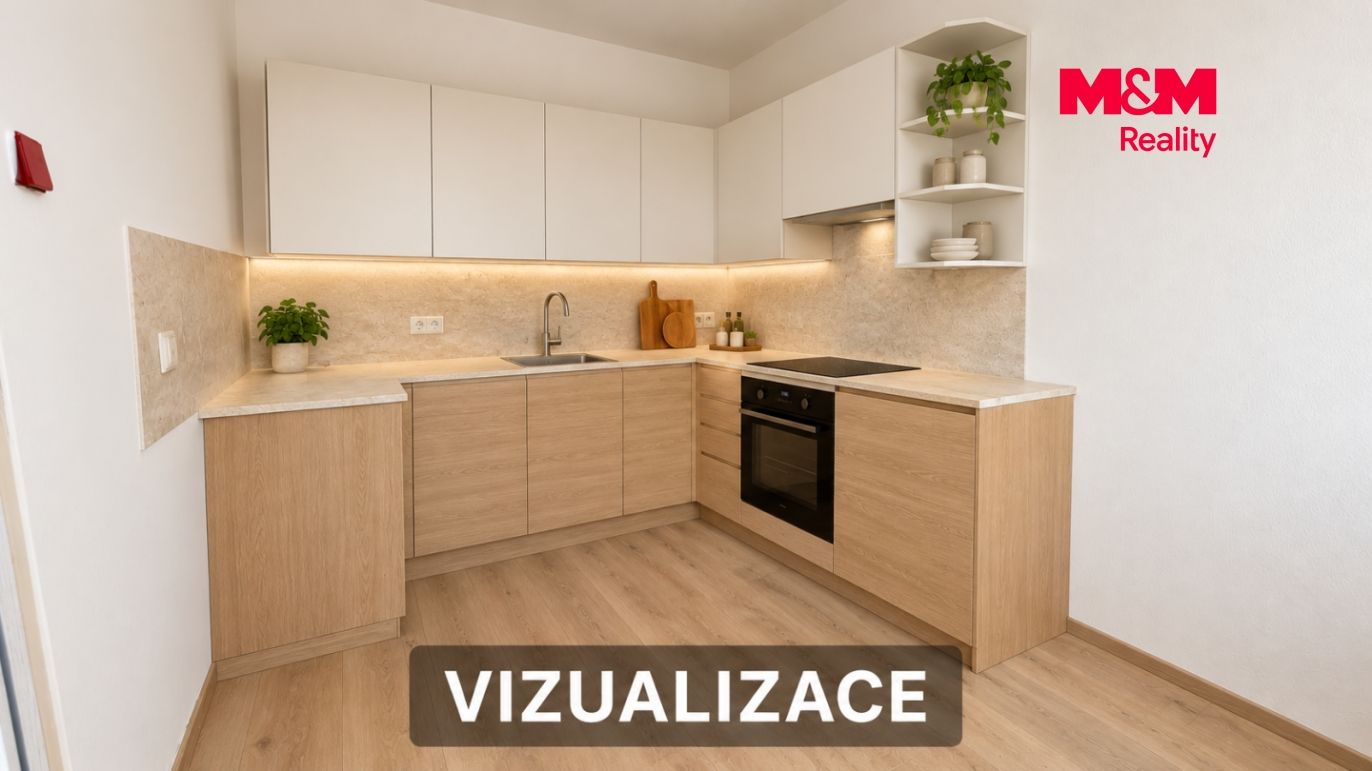 Modernizace malé kuchyně v teplých tónech.png