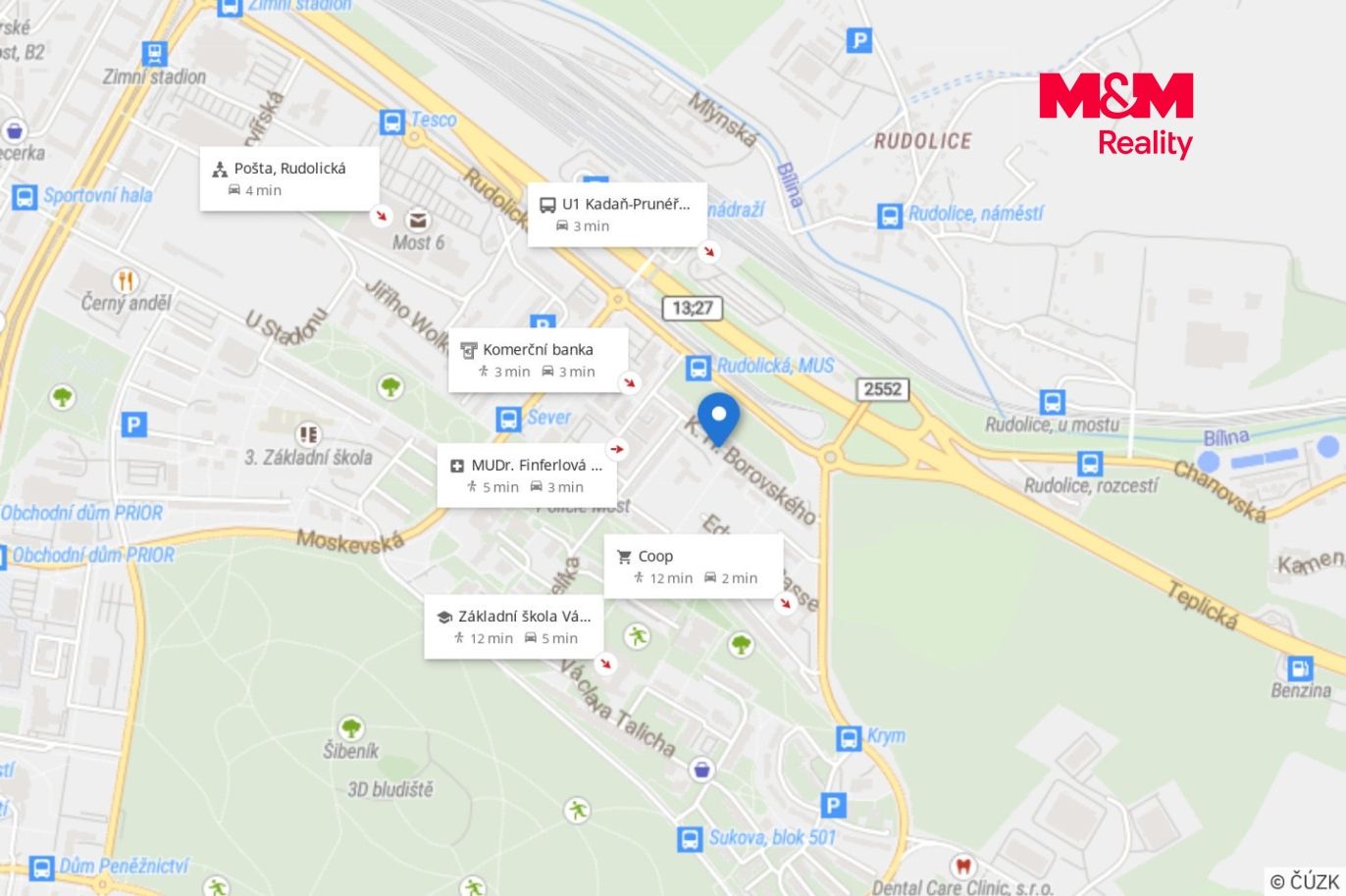 Mapa okolí