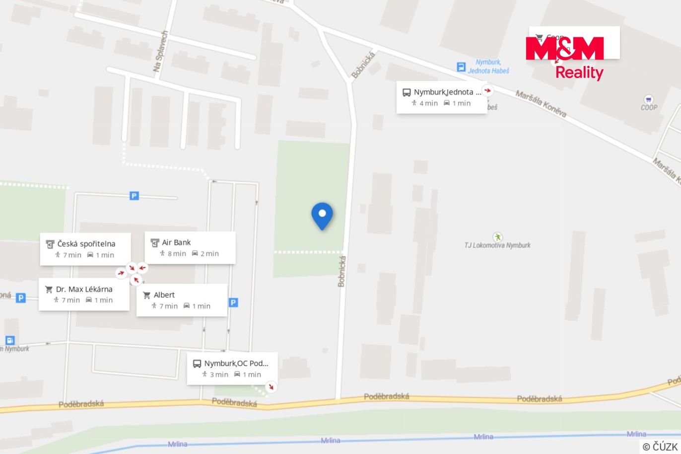Mapa okolí