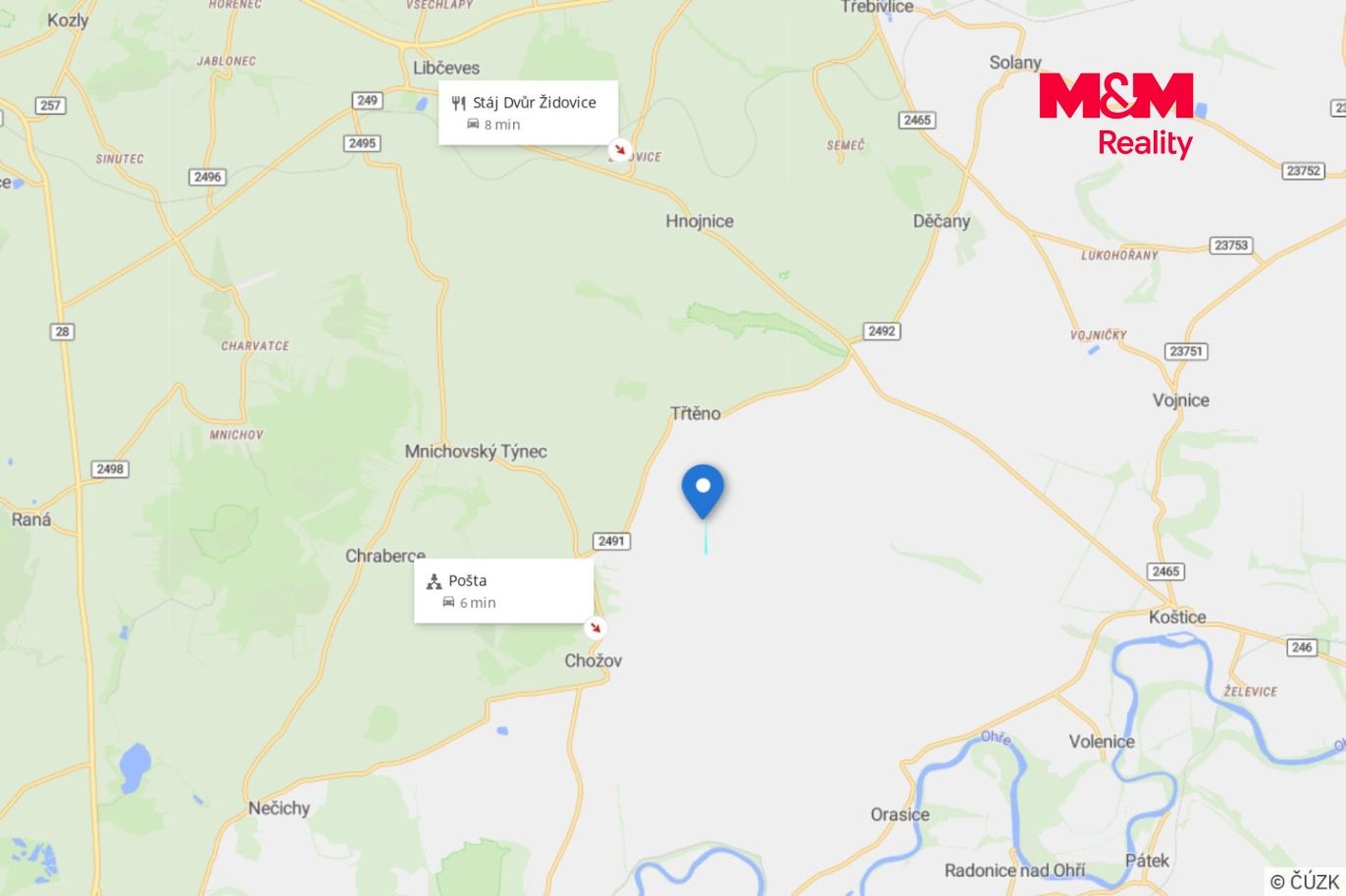 Mapa okolí