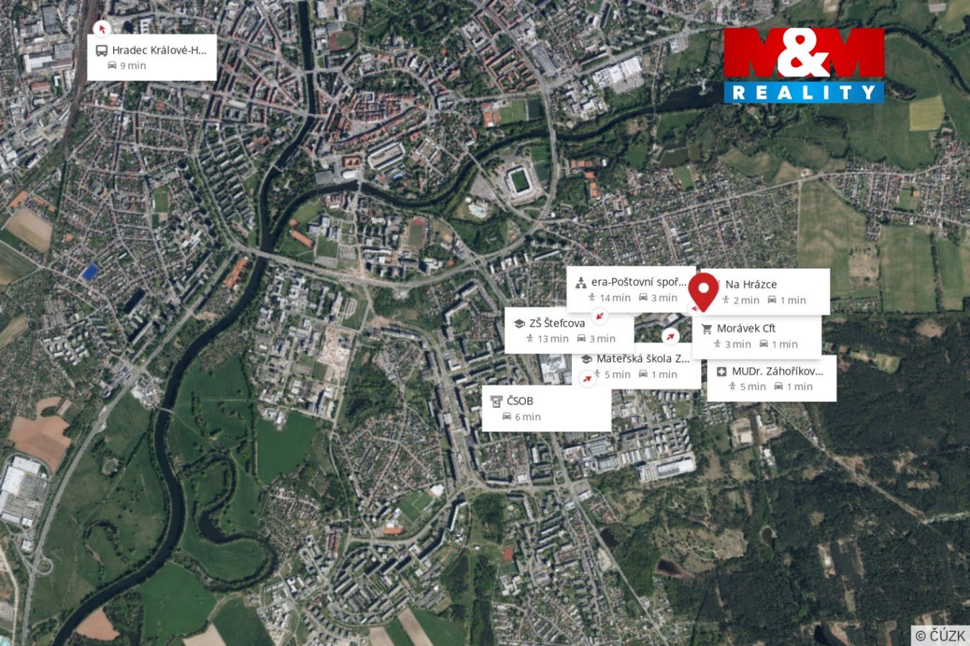 Mapa okolí 