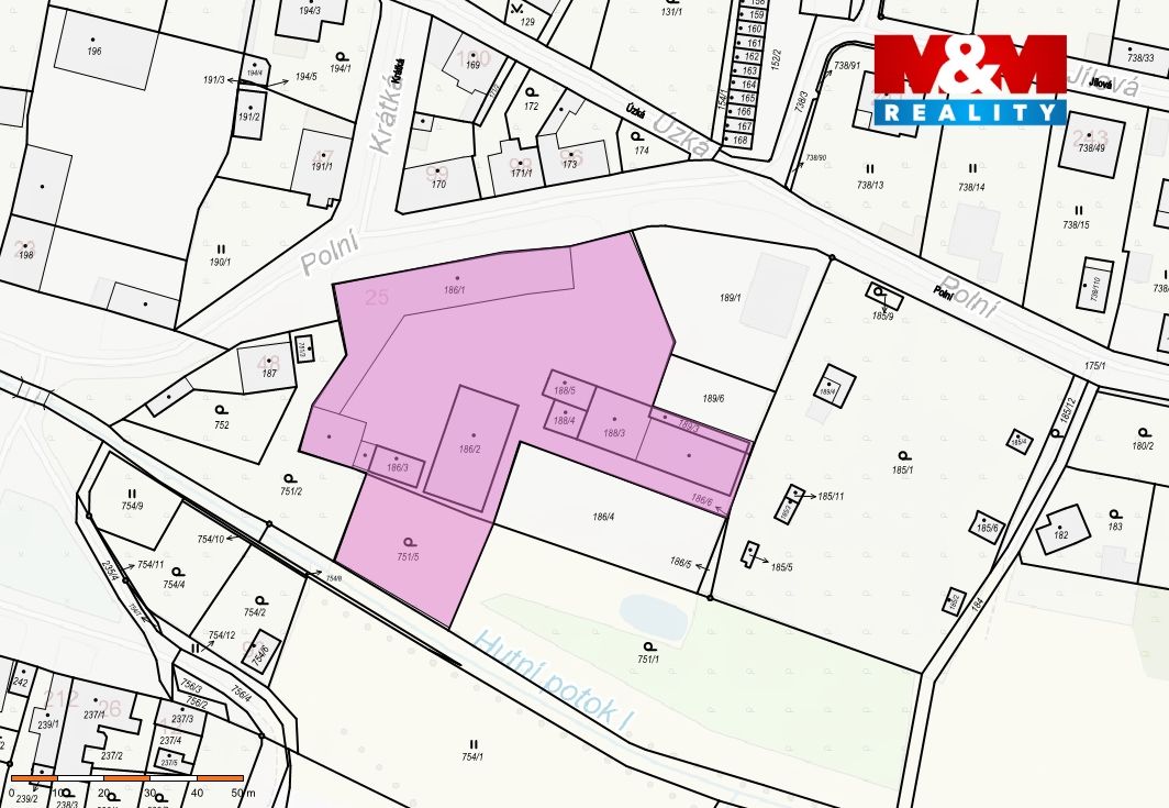 katastrální mapa