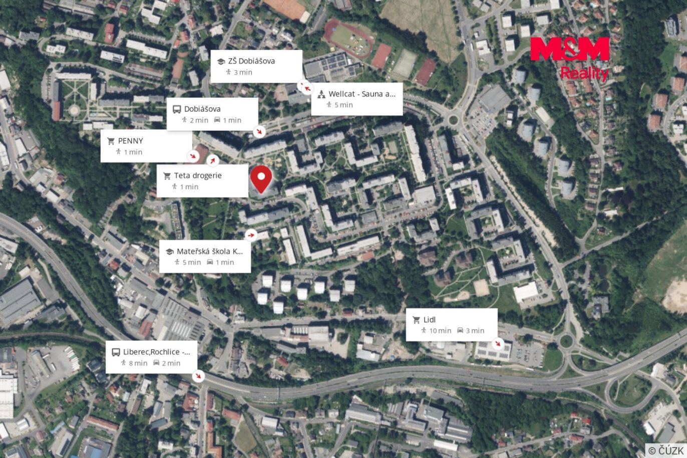 Mapa okolí
