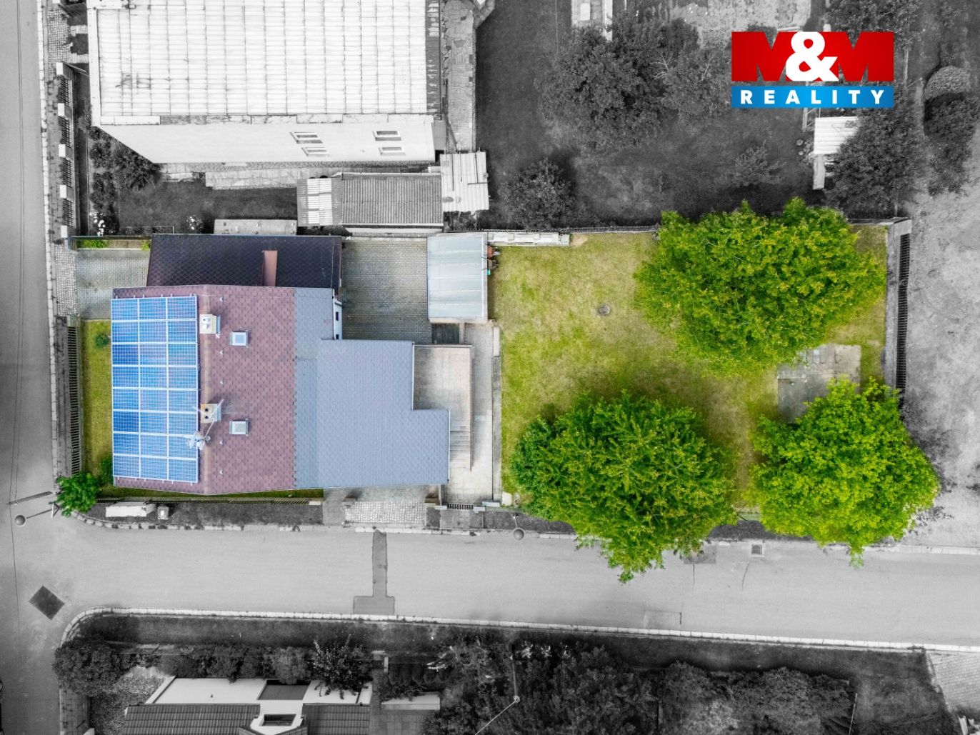 pohled z dronu