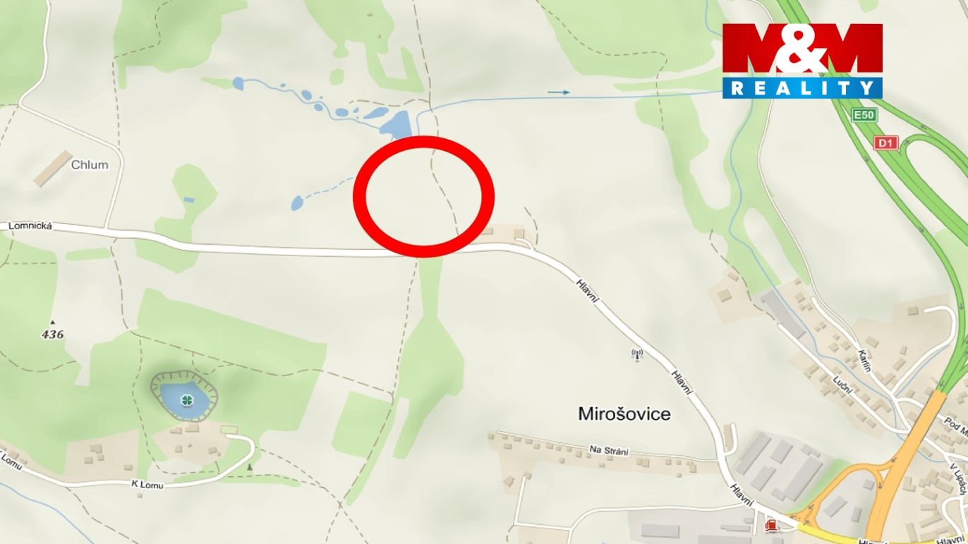 Prodej louky v Mirošovicích, 5881 m2