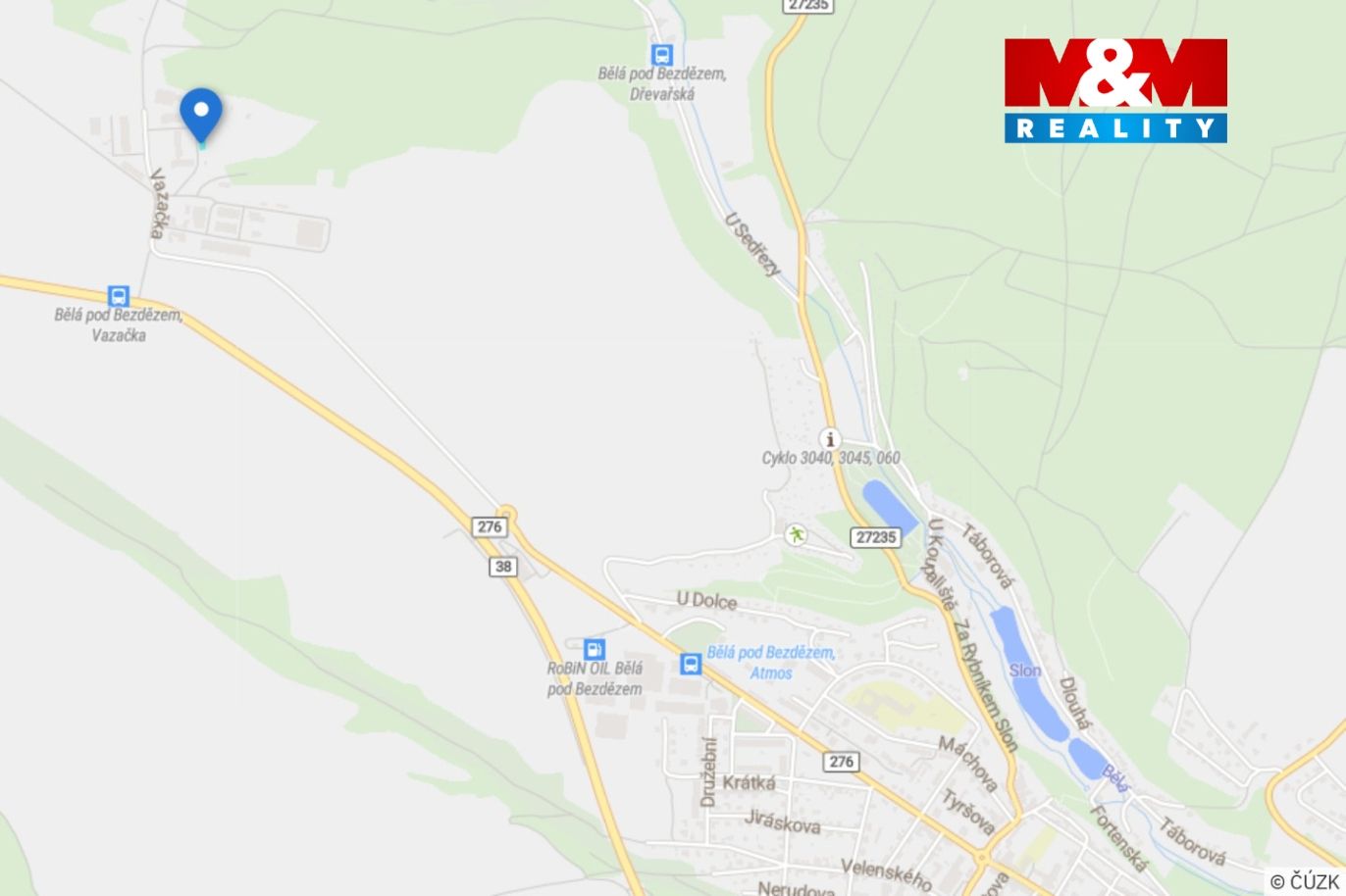 Mapa okolí