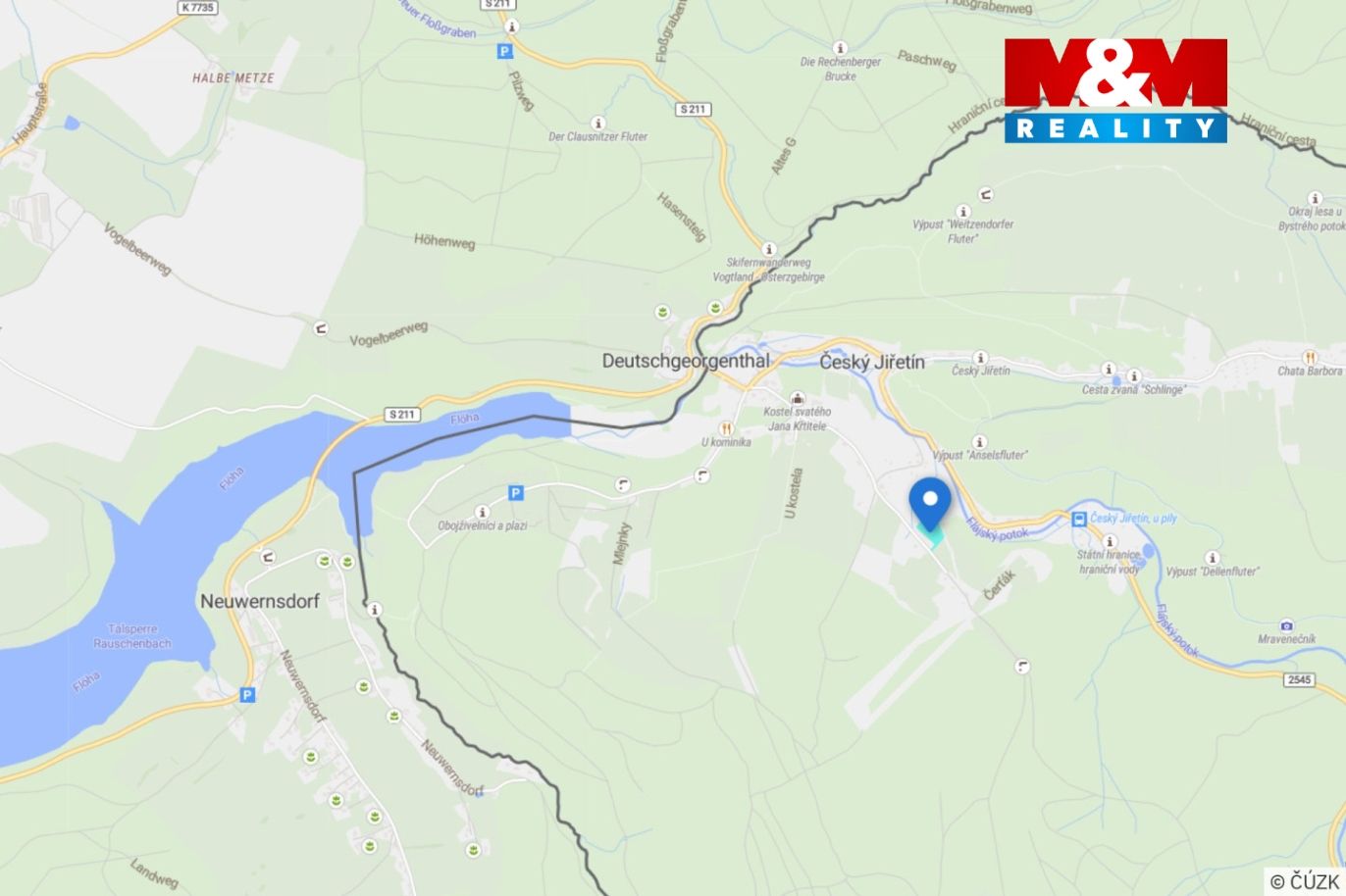 Mapa okolí 