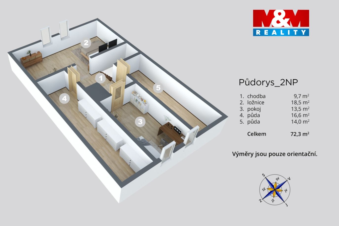 Půdorys 2. patro