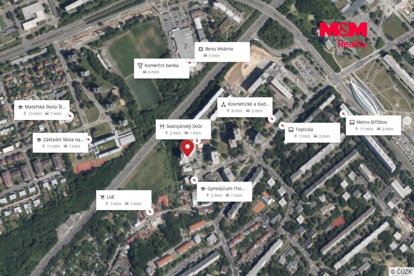 Mapa okolí