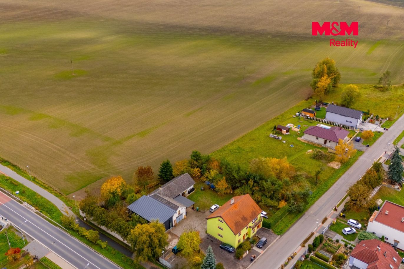 Pohled na pozemky