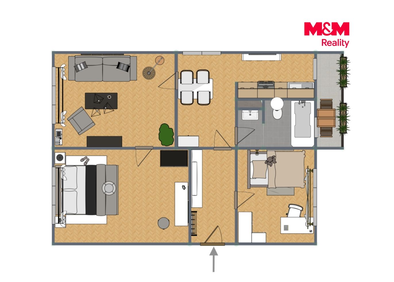 892889 - Prodej bytu 3+1, 66 m², Košetice