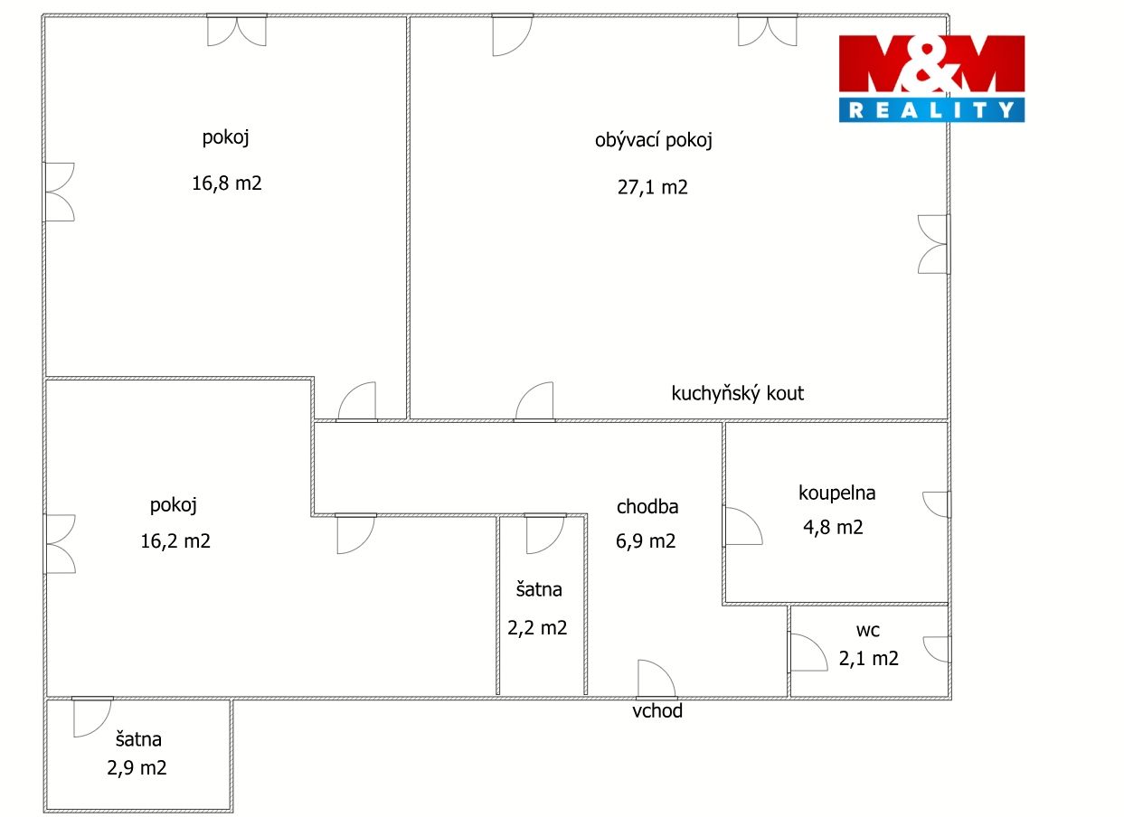 byt 3+kk, 79 m2