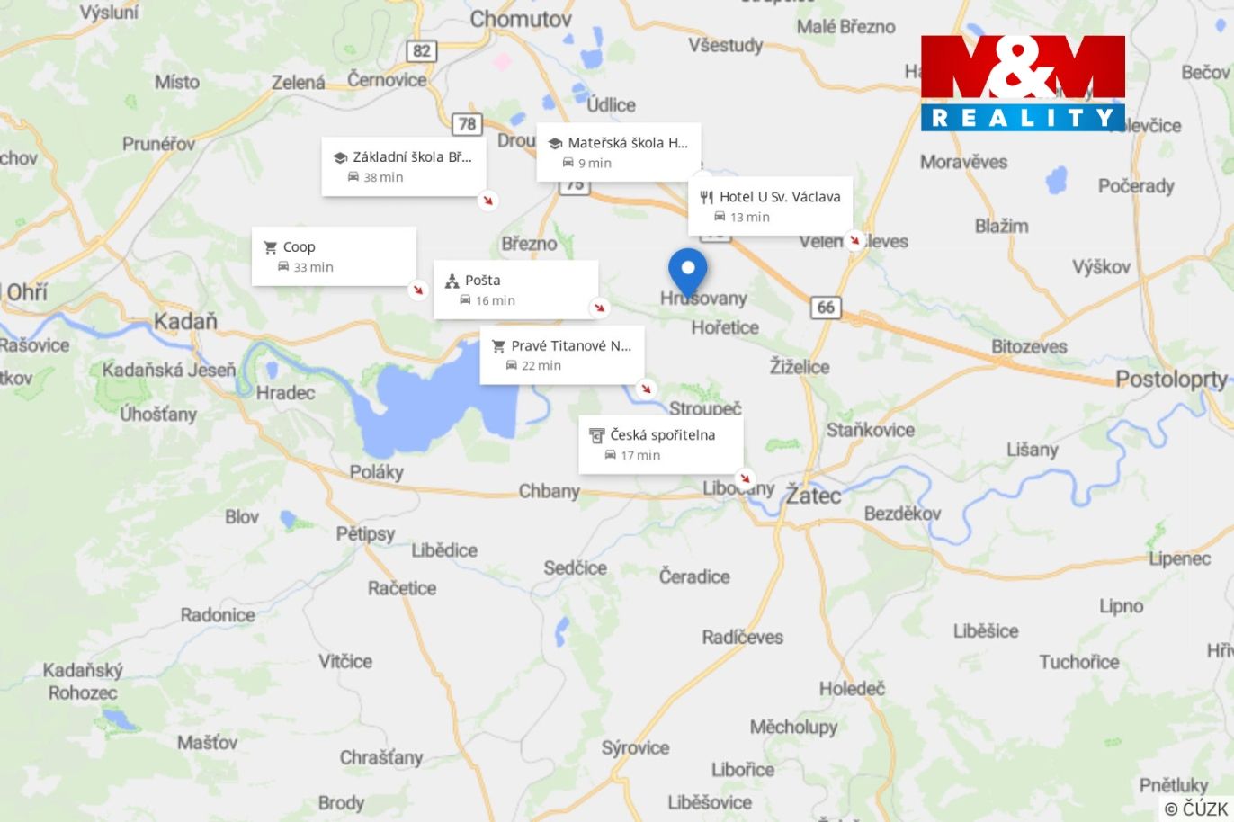 Mapa okolí