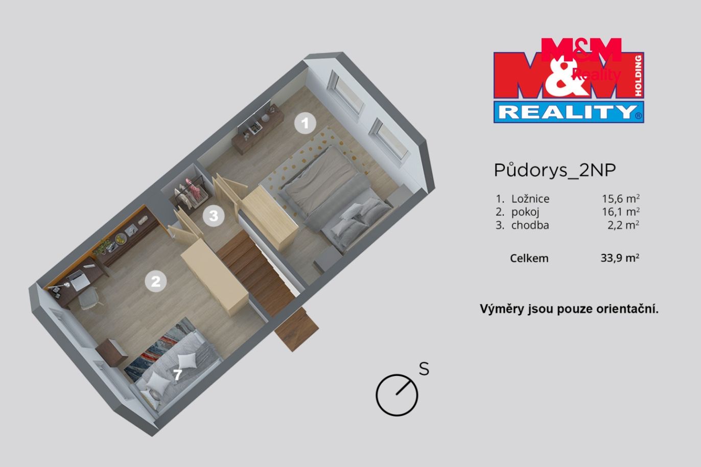 Půdorys 2.patro