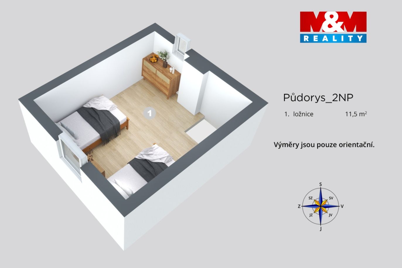 půdorys podkroví